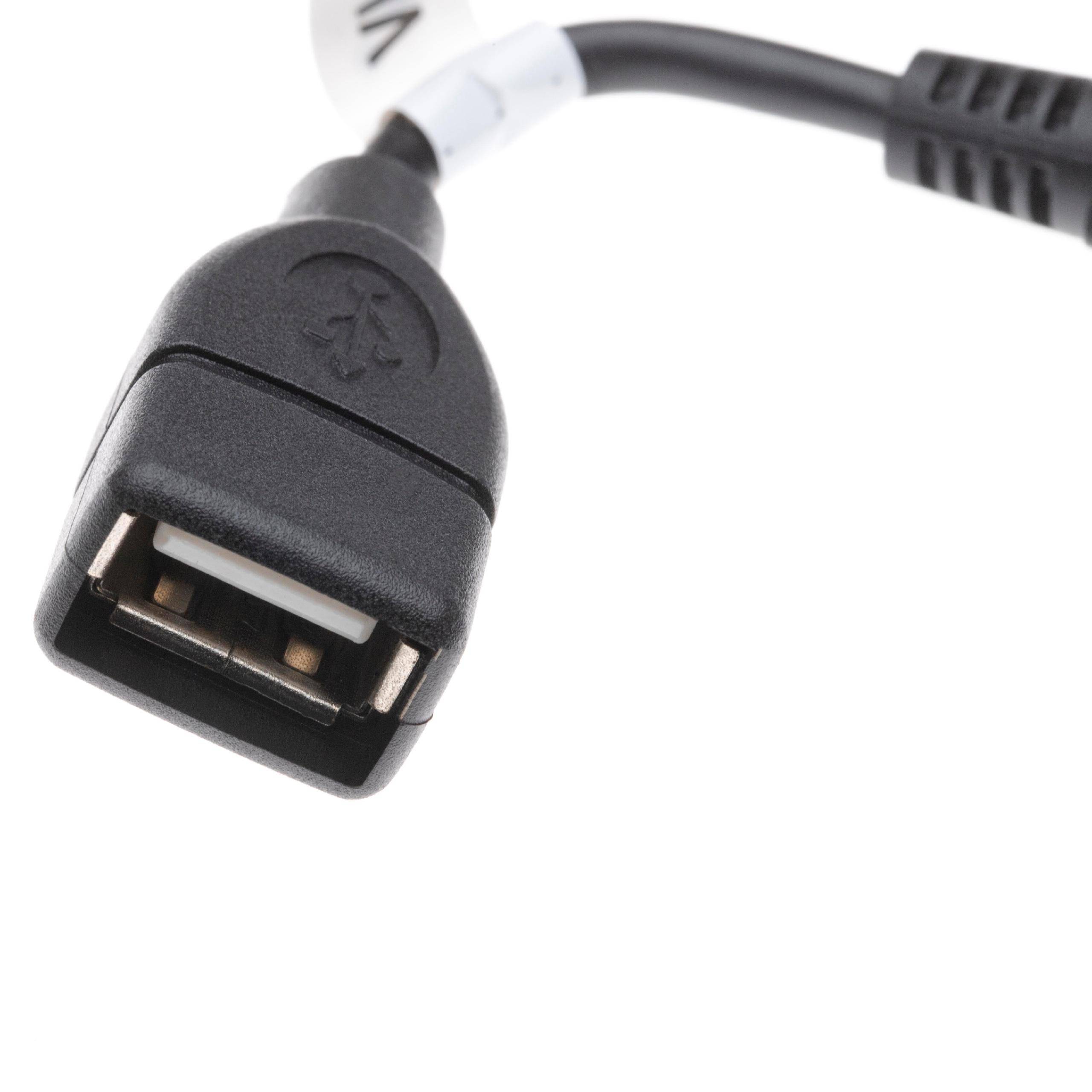 vhbw Adapter OTG kompatibel mit Sony DCR-SX65E | DCR-SX85E, DCR-SX73E Mobilgerät - Kabeladapter Mini-USB (männlich) auf-2
