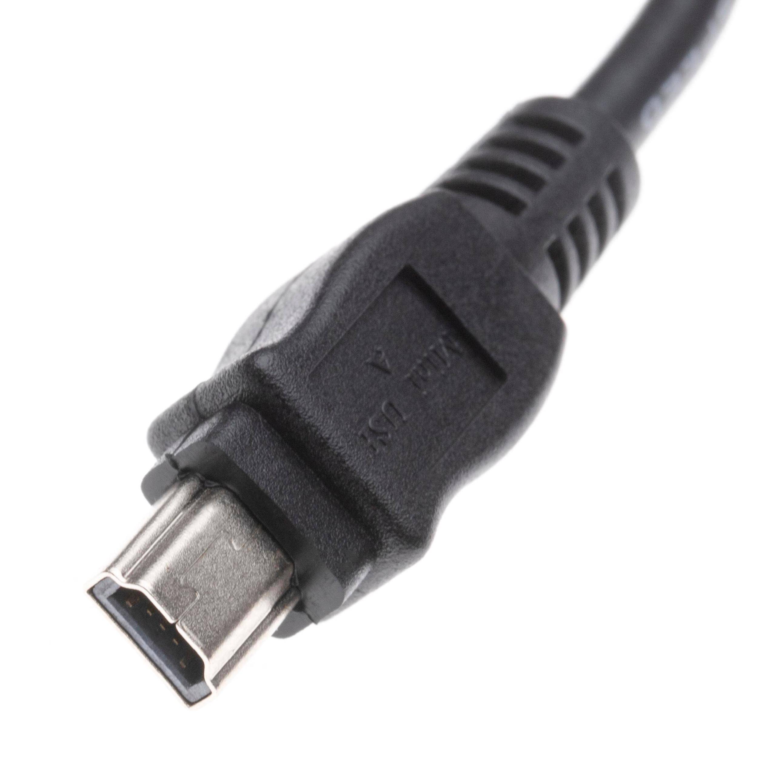vhbw Adapter OTG kompatibel mit Sony DCR-SX65E | DCR-SX85E, DCR-SX73E Mobilgerät - Kabeladapter Mini-USB (männlich) auf-3