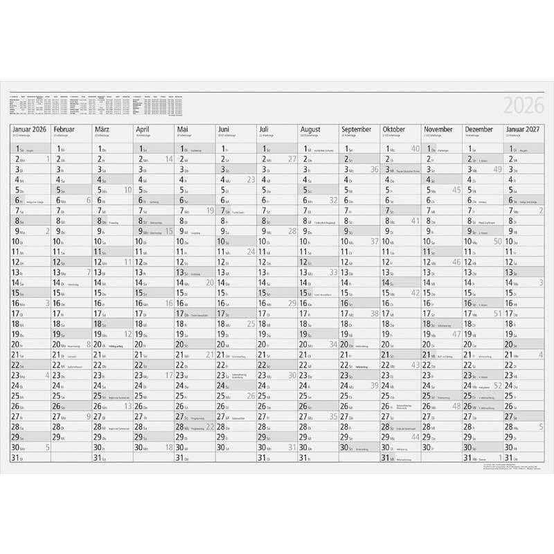 rido idé Wandkalender "Plakatkalender young design PLUS"