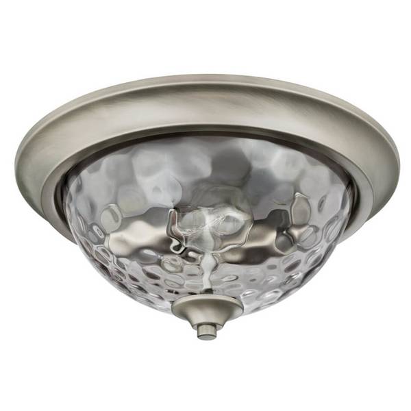 Deckenleuchte Basset Hammerschlagglas mit 2 Lampen