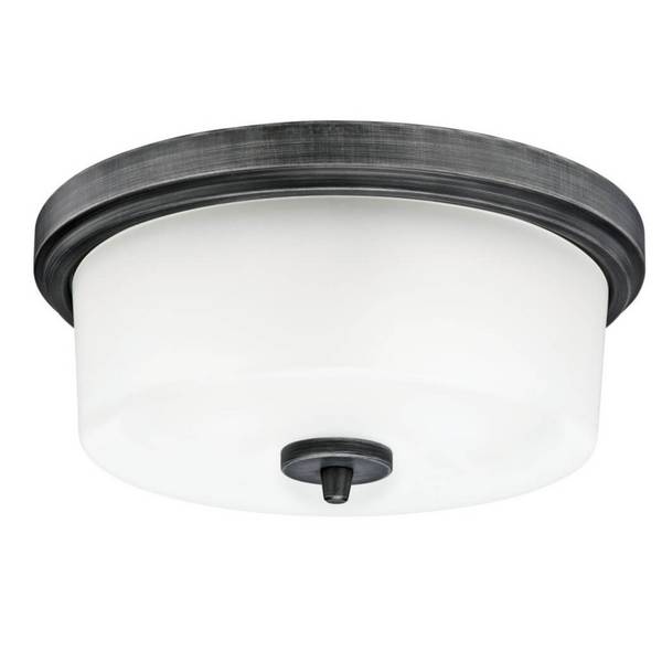 Deckenleuchte Cedric Aluminium gealtert mit 2 Lampen