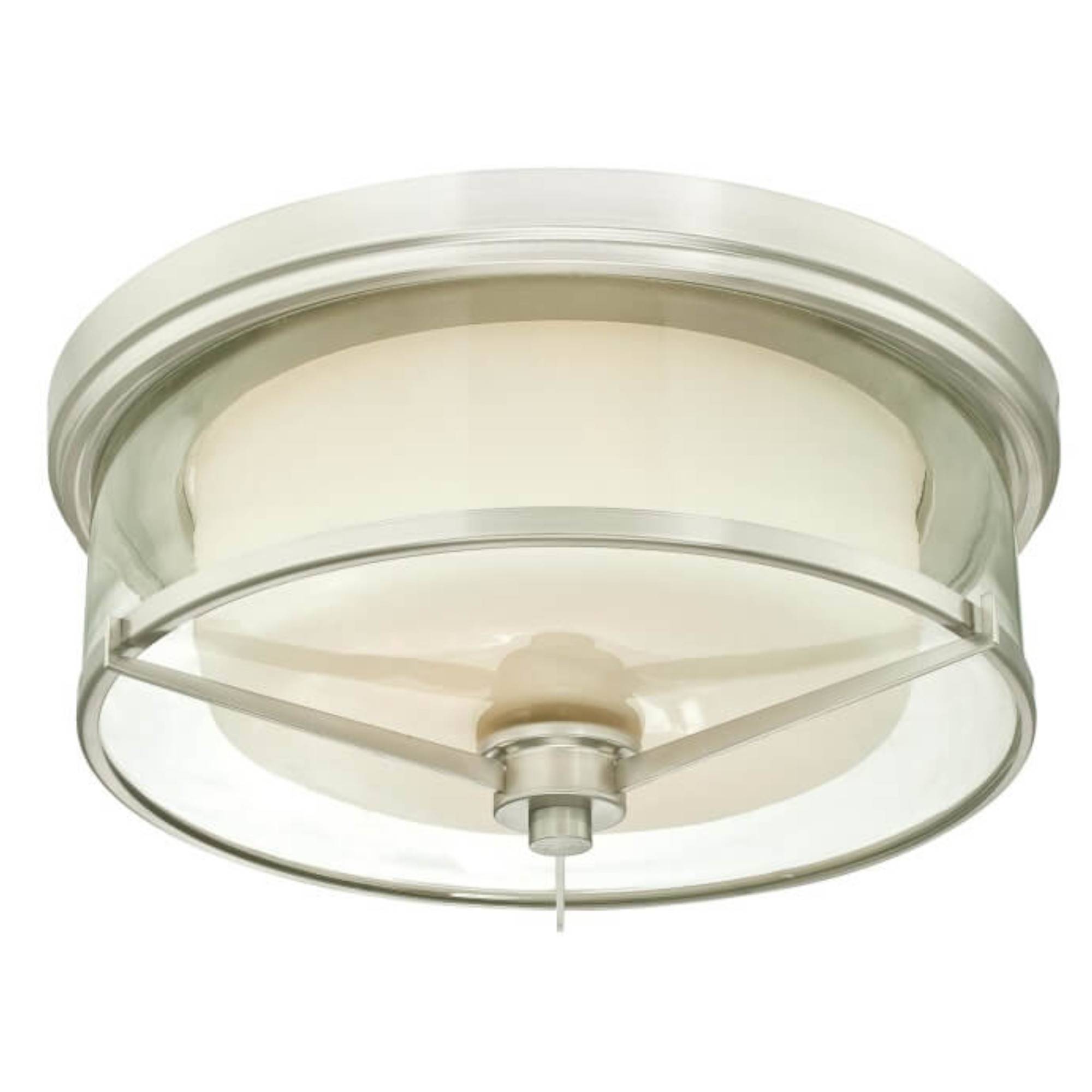 Deckenleuchte Glenford Nickel mit 2 Lampen-0