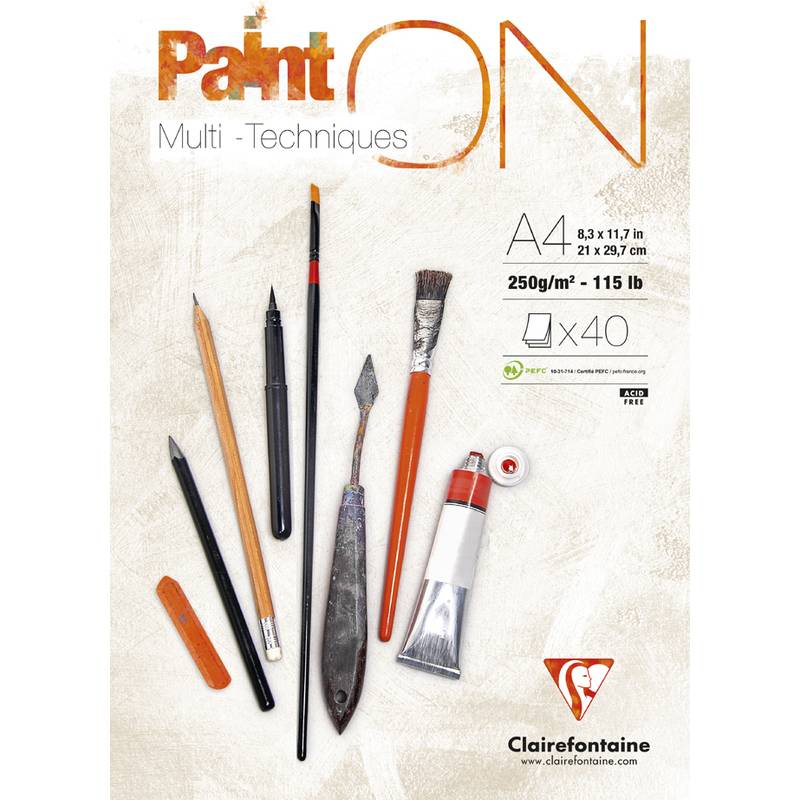 Clairefontaine Zeichenpapierblock "Paint'ON", DIN A4-0