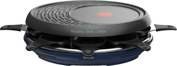 2 Stk. Tefal Raclette-Grill +Crepe RE 3104 sw/bl