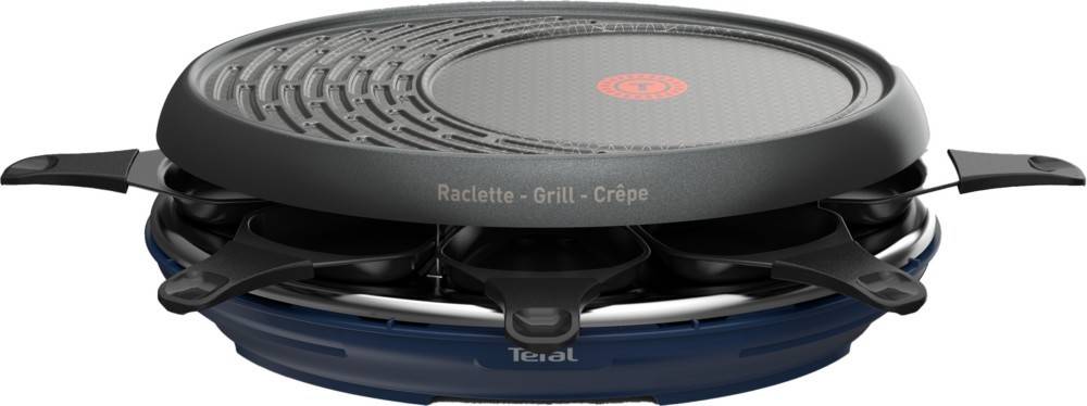 2 Stk. Tefal Raclette-Grill +Crepe RE 3104 sw/bl-0