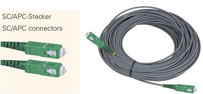 Televes geschirmtes Fiberglaskabel OSM40SCAPC-0