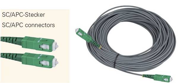 Televes geschirmtes Fiberglaskabel OSM40SCAPC