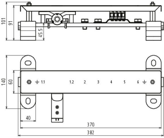 DEHN Potentialausgleichsschiene PAS EX 7AP SET-3