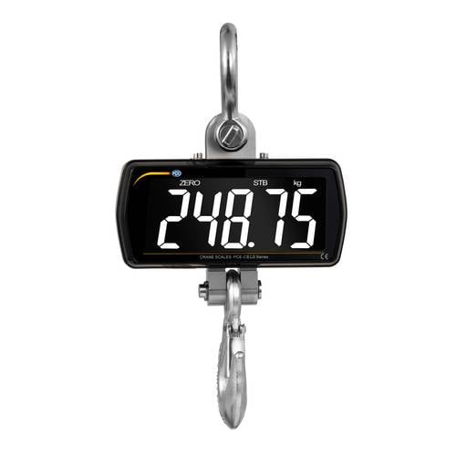 PCE Instruments Kranwaage PCE-CS 300LD 300 kg Fernbedienung Genauigkeit 1 % v.Mb. groß Summe Funkt. uvm.