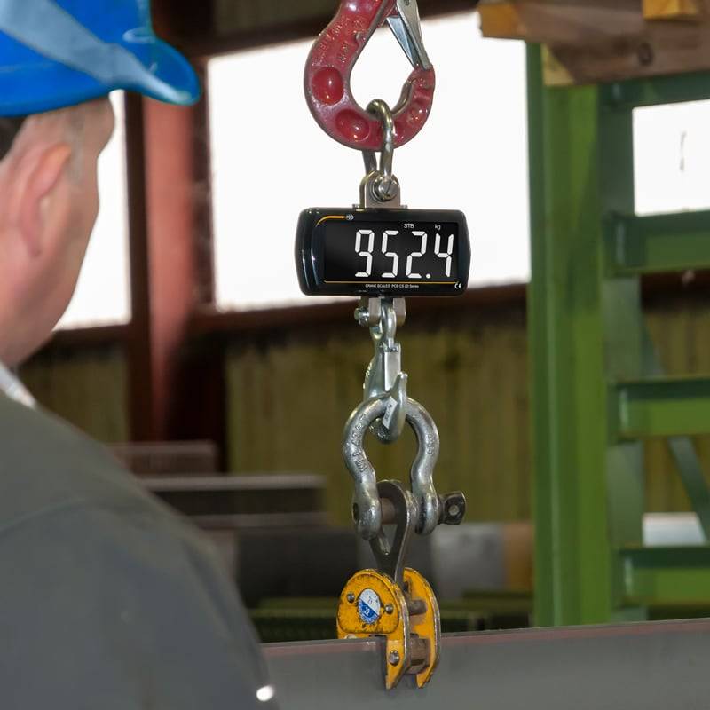 PCE Instruments Kranwaage PCE-CS 1000LD |1000 kg|+Fernbedienung|Genauigkeit 1% v.Mb.|groß|Haken |Schäkel inkl. uvm.-5