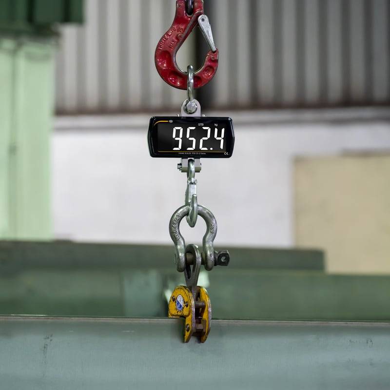 PCE Instruments Kranwaage PCE-CS 1000LD |1000 kg|+Fernbedienung|Genauigkeit 1% v.Mb.|groß|Haken |Schäkel inkl. uvm.-4