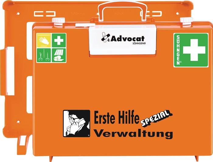 SÖHNGEN 367004 Erste Hilfe Koffer Advocat Verwaltung B400xH300xT150ca.mm orange-0