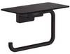 hansgrohe AddStoris Q Toilettenpapierhalter mit Ablage, Mattschwarz