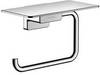 hansgrohe AddStoris Q Toilettenpapierhalter mit Ablage, Chrom