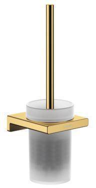 hansgrohe AddStoris Q porte-brosse de toilette montage mural, Optique Or Poli-0