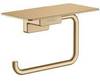 hansgrohe AddStoris Q Toilettenpapierhalter mit Ablage, Brushed Bronze