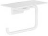 hansgrohe AddStoris Q Toilettenpapierhalter mit Ablage, Mattweiß