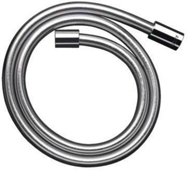 AXOR ShowerSolutions Metalleffekt Brauseschlauch 1,25 m mit zylindrischen Muttern, Mattweiß