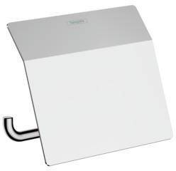 Hansgrohe AddStoris Q Toilettenpapierhalter, Deckel, Chrom