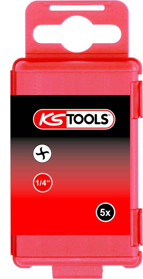 KS Tools 911.7716 1/4'' CLASSIC Bit Torq-Set®, 75mm, #6, 5er Pck-0