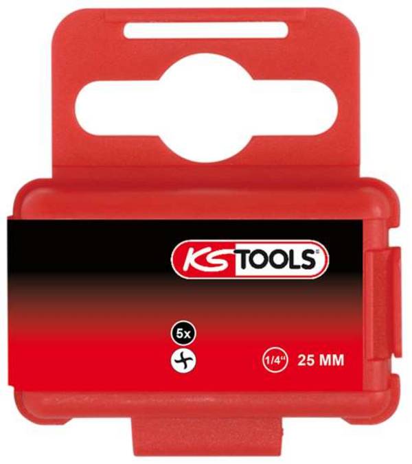 KS Tools 911.3632 1/4'' CLASSIC Bit Torq-Set®, 25mm, #1, 5er Pck