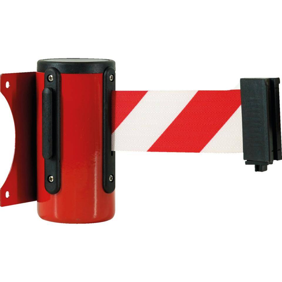K.57 Wandkassette,rot,Gurt rot/weiß schraffiert,4m,inkl. Befestigungsmaterial-0