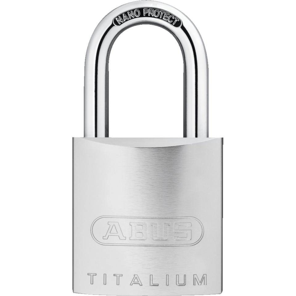 ABUS Vorhängeschloss TITALIUM™ 86Ti/45, für Zylinder 10/30, 96,5x46,5x27mm, 213g