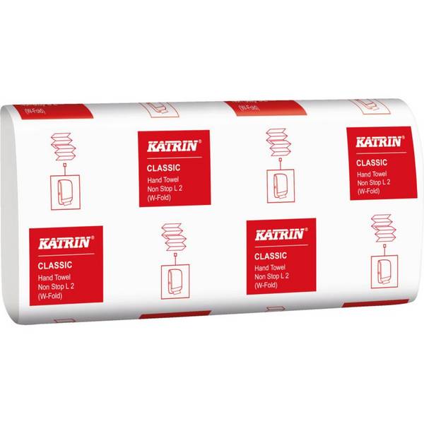 KATRIN® CLASSIC Falthandtücher NON STOP L2 wide, 2-lagig, saugstark, 3000/VE