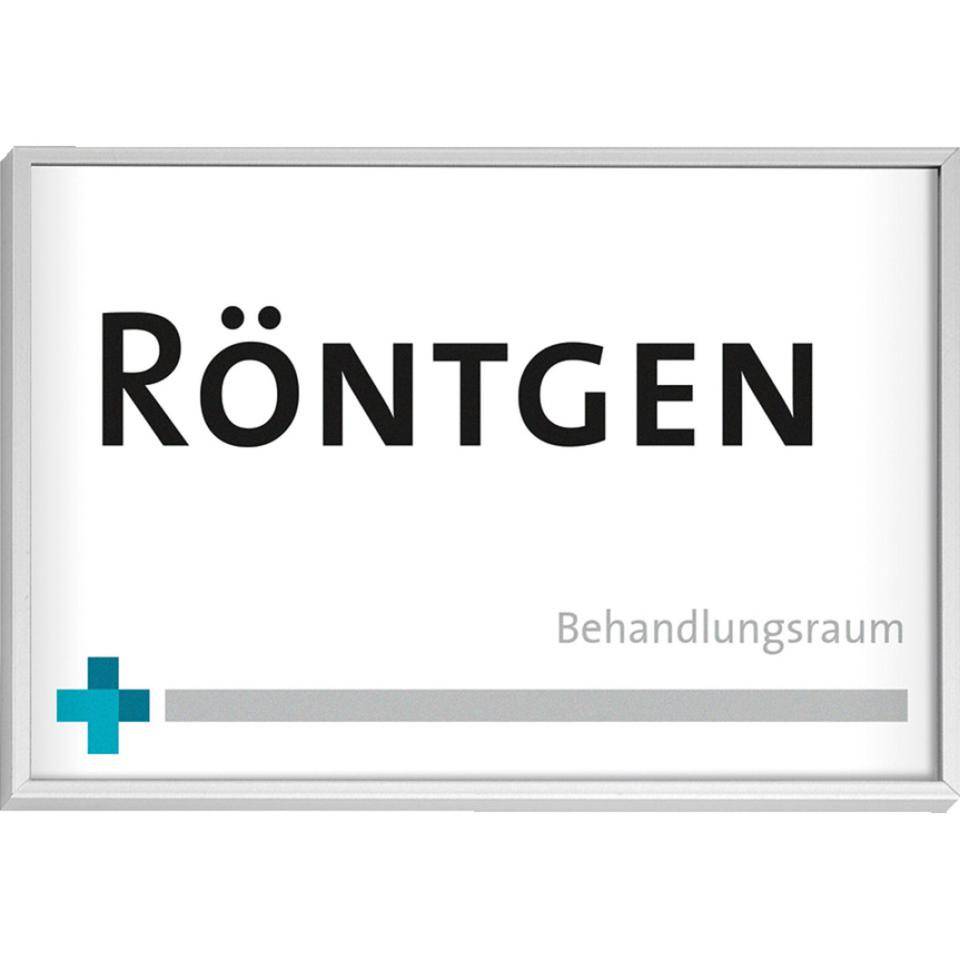 Türschild MADRID Silver Line, selbstklebend, silber, 105,5x150,5mm-0