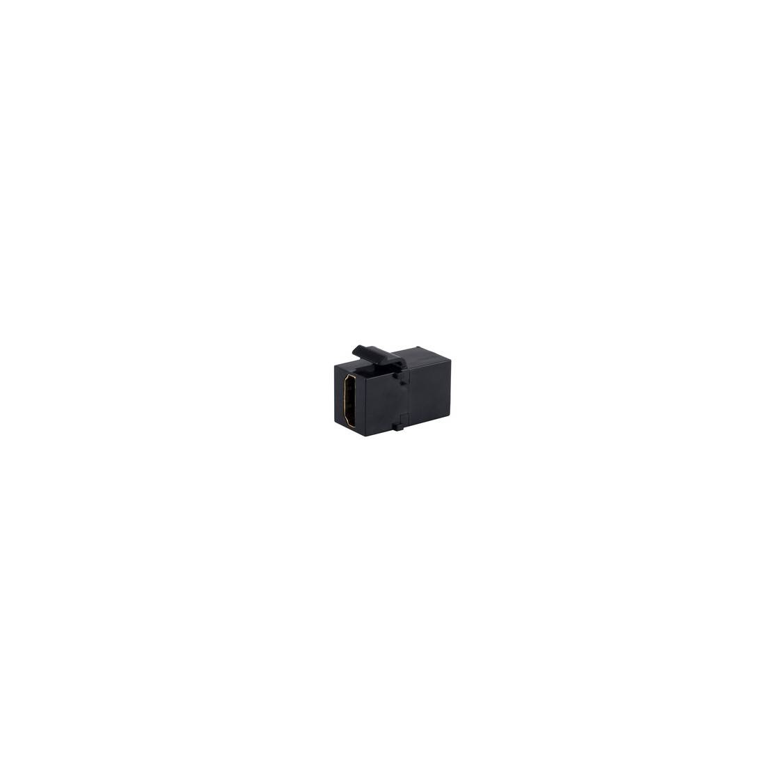 Keystone Verbinder HDMI-A-Buchse Adapter 18Gbps High Speed 4K2K 60Hz ARC HDCP CEC HEC HDR10 HLG Schwarz-0
