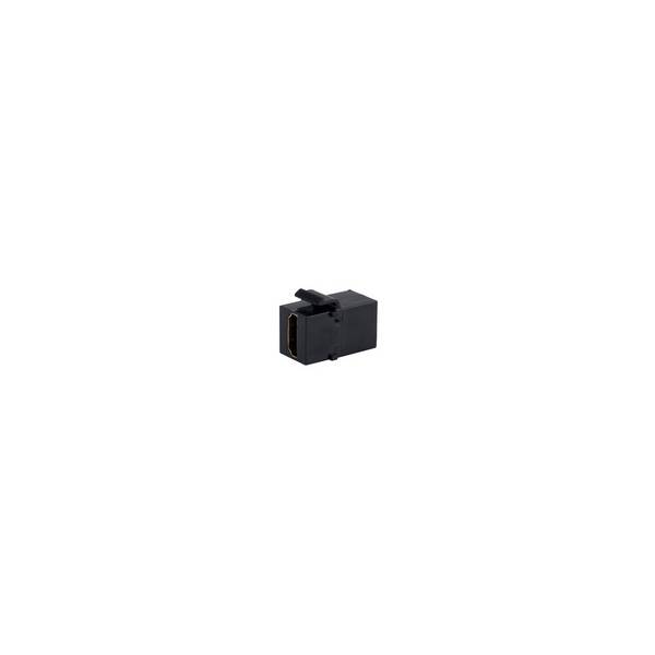 Keystone Verbinder HDMI-A-Buchse Adapter 18Gbps High Speed 4K2K 60Hz ARC HDCP CEC HEC HDR10 HLG Schwarz