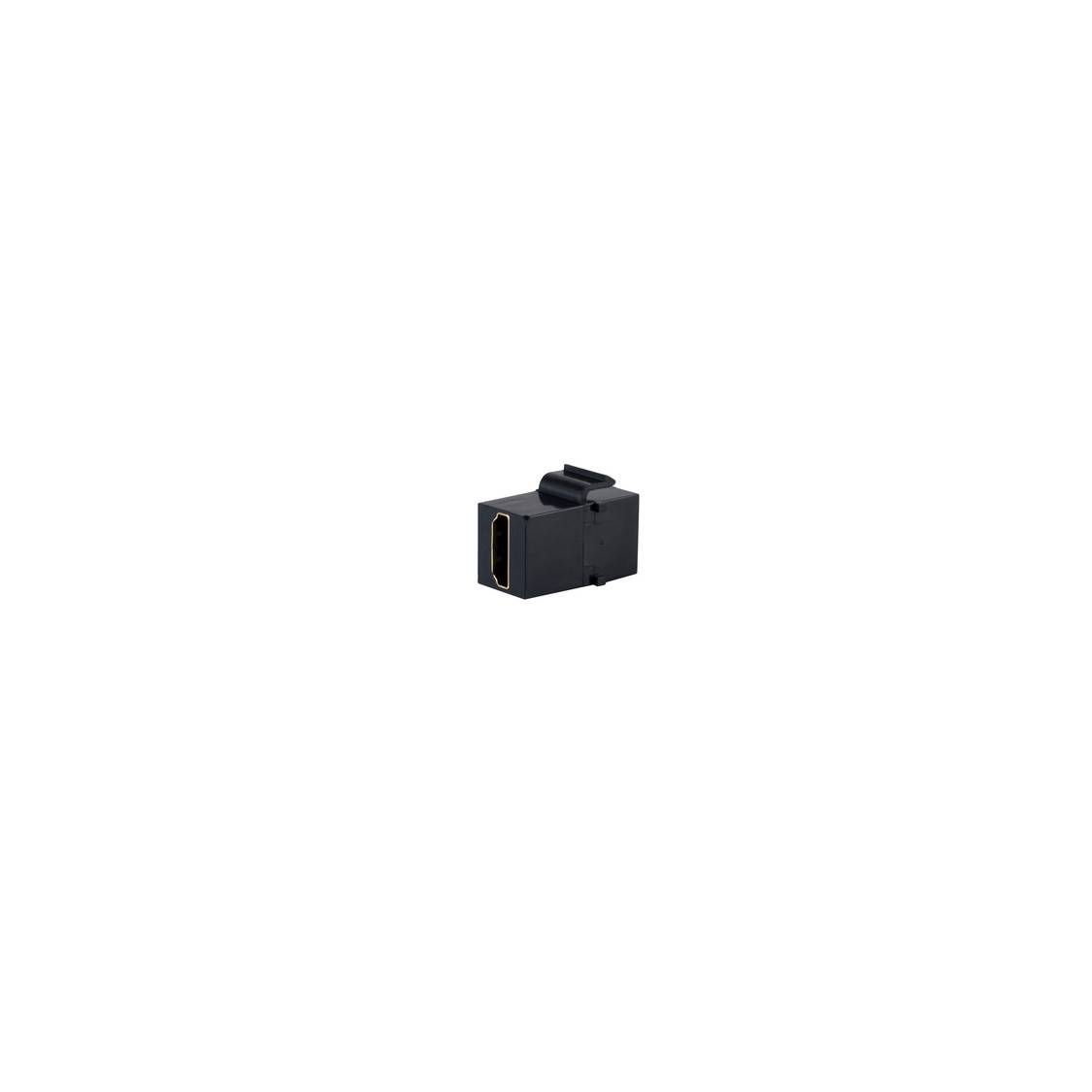 Keystone Verbinder HDMI-A-Buchse Adapter 18Gbps High Speed 4K2K 60Hz ARC HDCP CEC HEC HDR10 HLG Schwarz-1