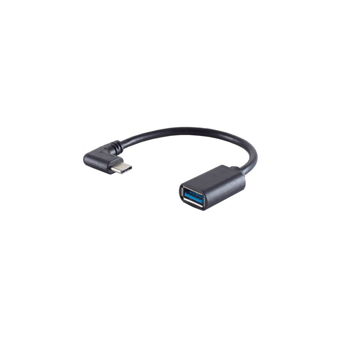 Adapter, USB 3.0 Typ C Stecker/ USB A Buchse, 90°-0