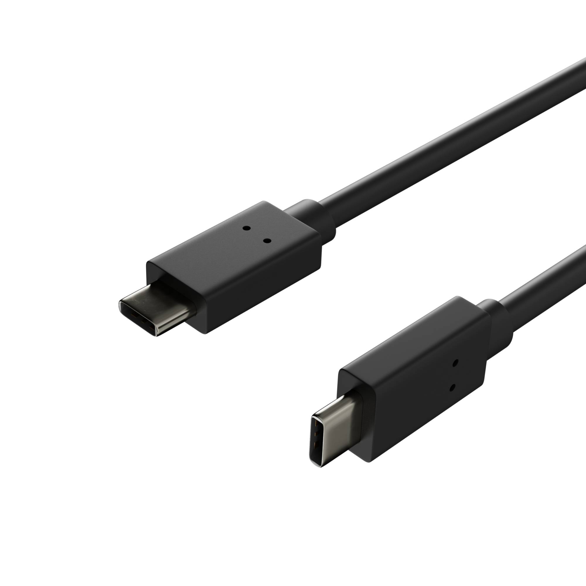 USB-C Kabel 3.2 Gen 2x2 Datenkabel Ladekabel USB Typ C Stecker auf Typ C Stecker 20 Gbit/s 60W Schwarz 0,5m-1