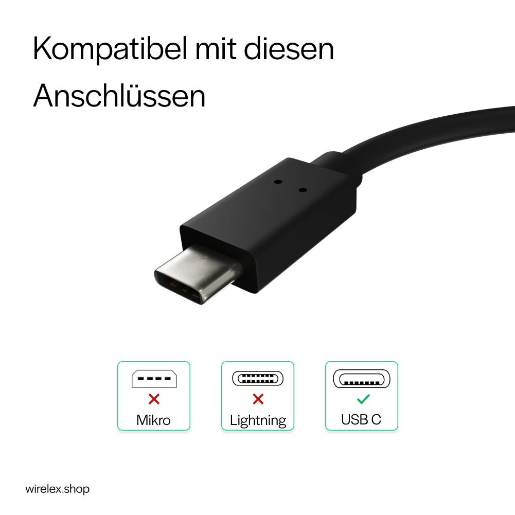 USB-C Kabel 3.2 Gen 2x2 Datenkabel Ladekabel USB Typ C Stecker auf Typ C Stecker 20 Gbit/s 60W Schwarz 0,5m-4