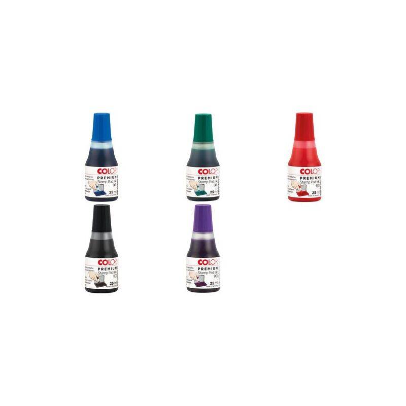 COLOP Stempelfarbe "801", für Stempelkissen, 25 ml, rot-0