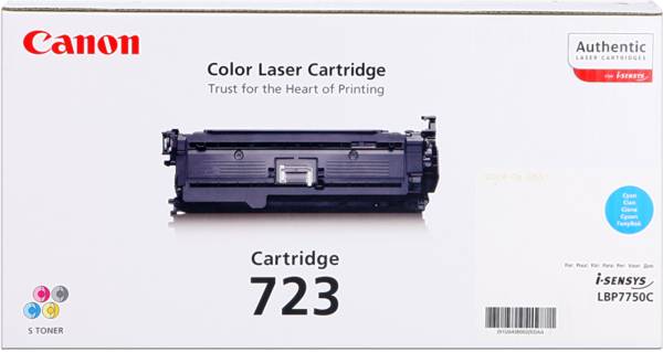 Original Canon 723c Cyan Toner 2643B002 Toner