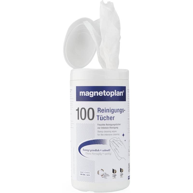 magnetoplan Whiteboard-Reinigungstücher, 100 Stück (70002300)-0