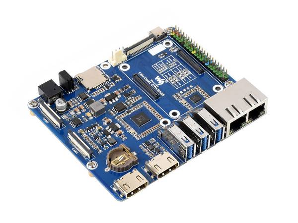 WaveShare Dual Gigabit Ethernet Base Board for Raspberry Pi Compute Module 4