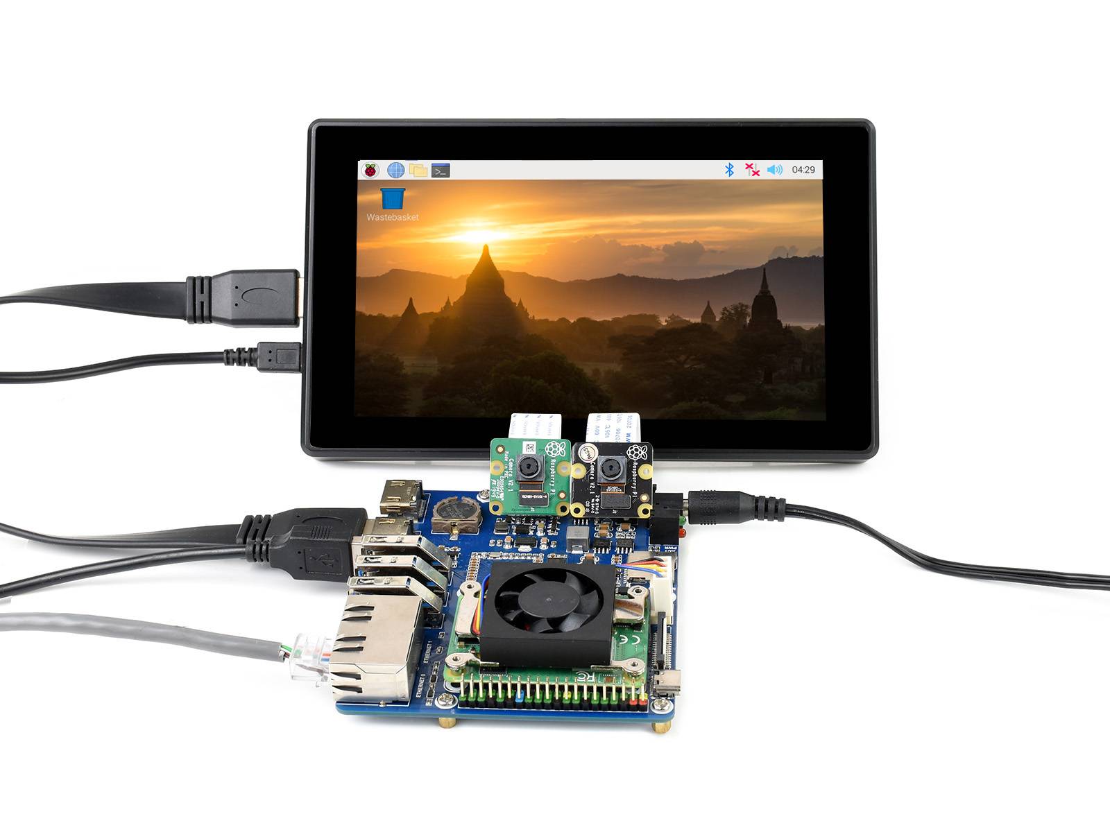 WaveShare Dual Gigabit Ethernet Base Board for Raspberry Pi Compute Module 4-1