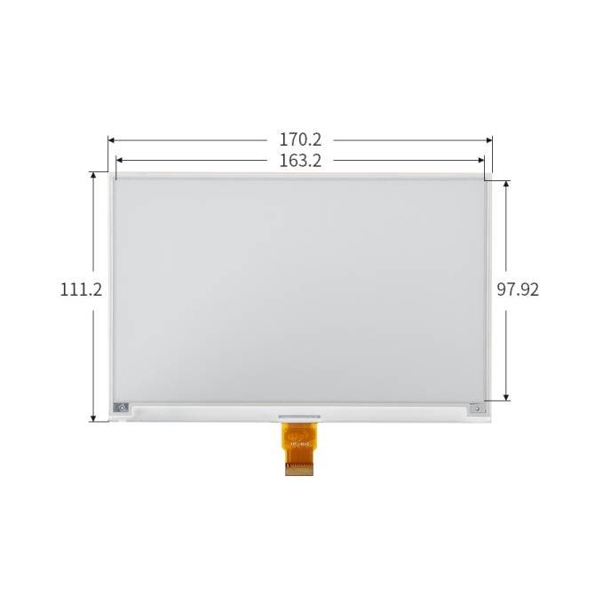 7,5 Zoll E-Paper Display Modul für Raspberry Pi Pico, 800×480, schwarz/weiß-5