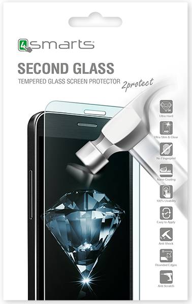 4smarts Second Glass - Bildschirmschutz für Handy - 2.5D - Glas - durchsichtig - für Apple iPhone 7, 8, SE (2. Generatio-3
