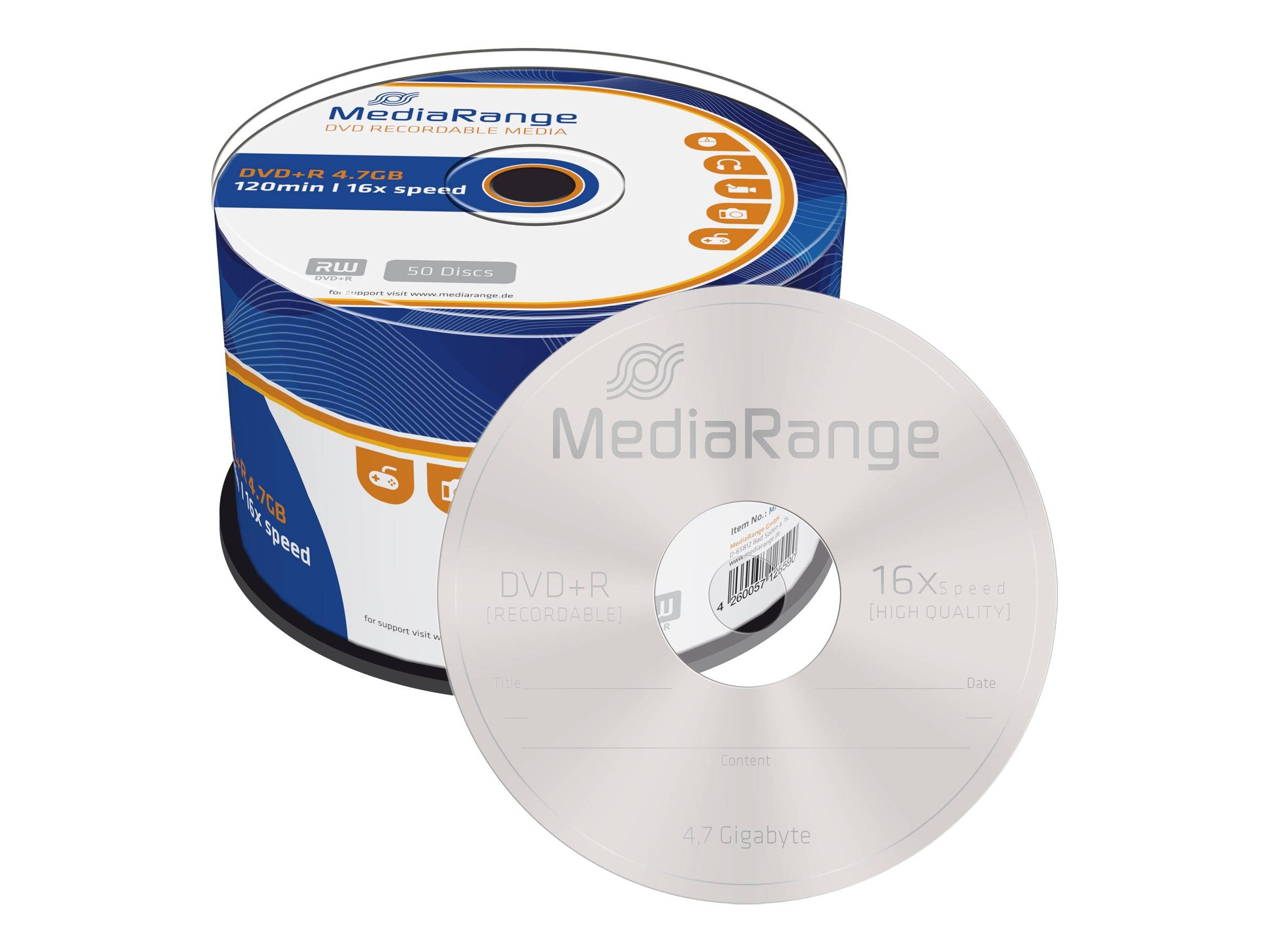 MediaRange - 50 x DVD+R - 4.7 GB (120 Min.) 16x-0