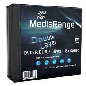 MediaRange - 5 x DVD+R DL - 8.5 GB (240 Min.) 8x-5
