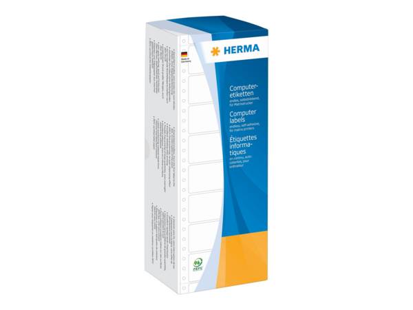 HERMA Computer labels - Papier - matt - permanent selbstklebend - perforiert - weiß - 50.8 x 23 mm 12000 Etikett(en) (2