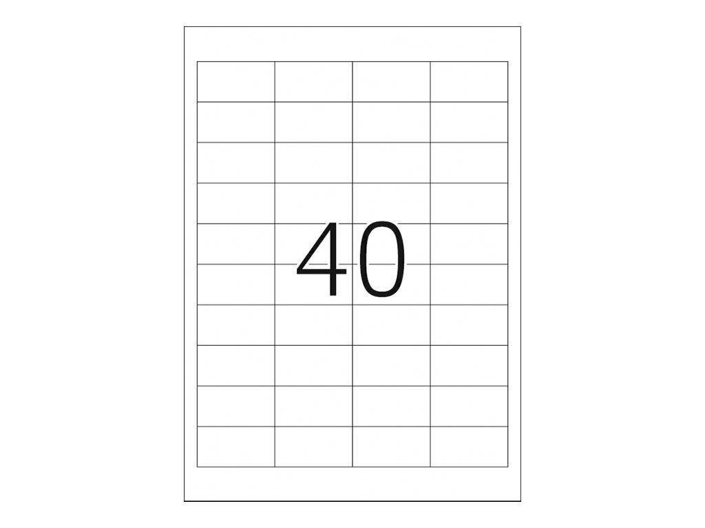 HERMA Premium - Papier - matt - permanent selbstklebend - weiß - 48.5 x 25.4 mm 4000 Etikett(en) (100 Bogen x 40)-5