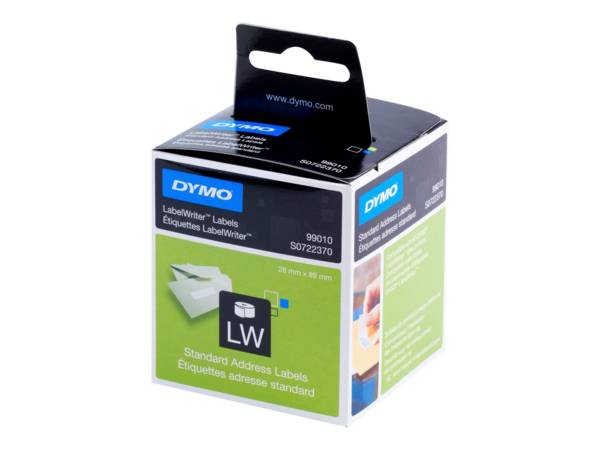DYMO LabelWriter Address - Permanenter Klebstoff - weiß - Rolle (8,9 cm x 2,8 m)