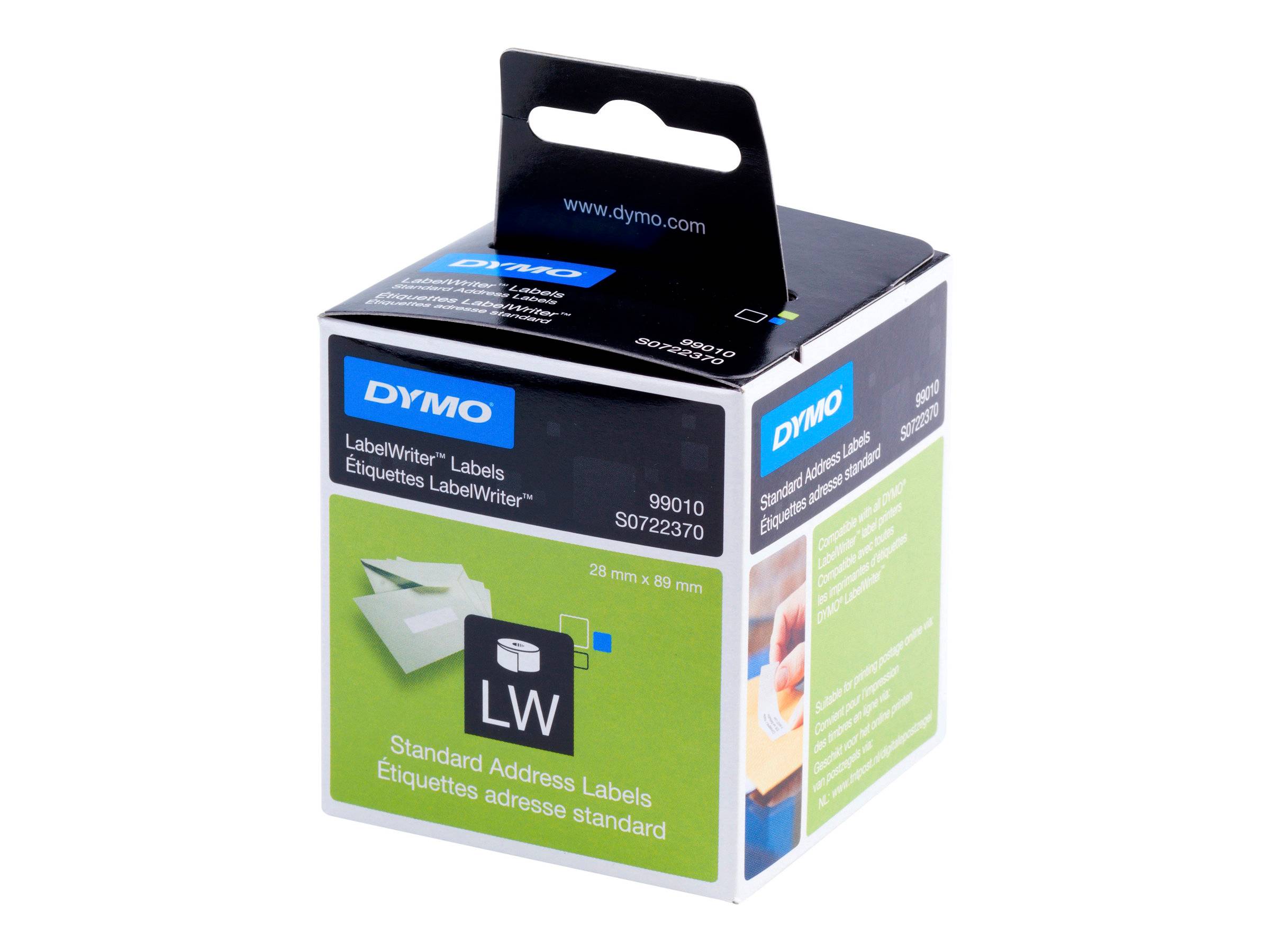 DYMO LabelWriter Address - Permanenter Klebstoff - weiß - Rolle (8,9 cm x 2,8 m)-4