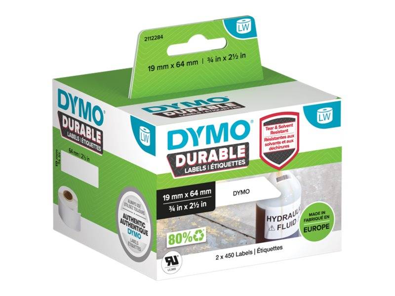 DYMO - Permanenter Klebstoff - 64 x 19 mm 900 Etikett(en) (2 Rolle(n)-0