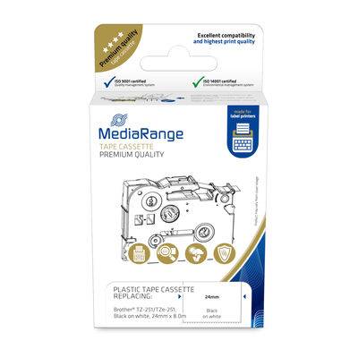 MEDIARANGE Kunststoff-Schriftbandkassette - für/ersetzt Brother® TZ-251/TZe-251-4